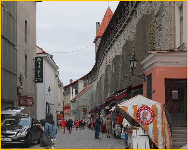 Lower Town Wall<BR>With Vendor Stands